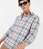 Campus sutra men's multicolour checkered regular fit casual shirt