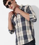 Men's tartan plaid button up shirt