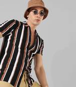 Men's multicolour striped casual shirt