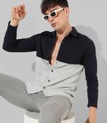 Men's multicolour colourblocked casual shirt