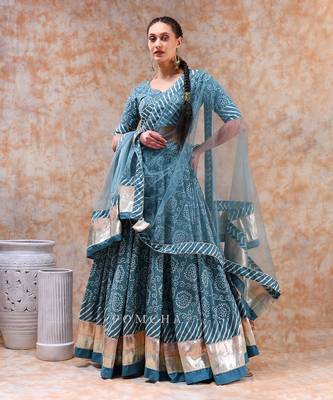 Dil Kash Powder Blue Lehenga Set 1