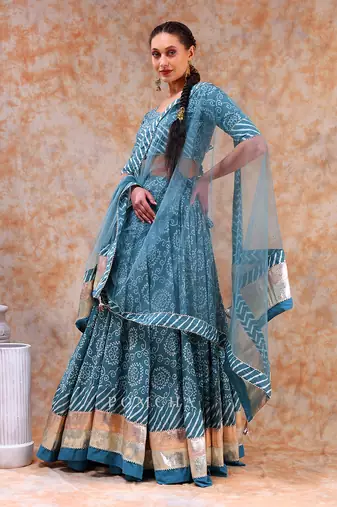 Dil Kash Powder Blue Lehenga Set