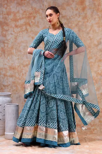 Dil Kash Powder Blue Lehenga Set