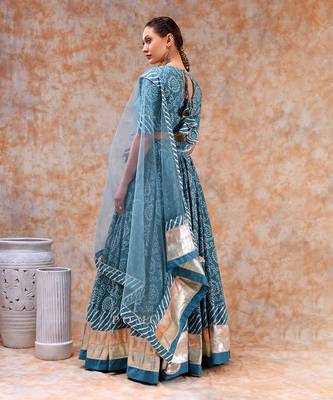 Dil Kash Powder Blue Lehenga Set 4