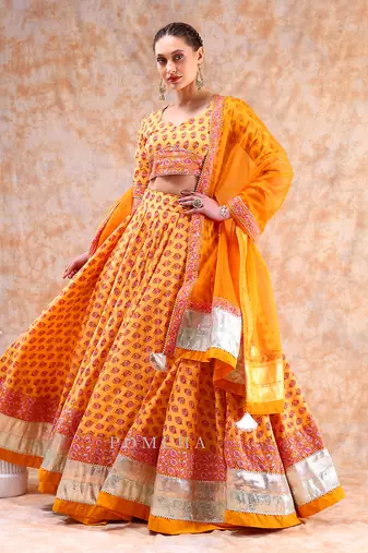 Dil Kash Yellow Lehenga Set