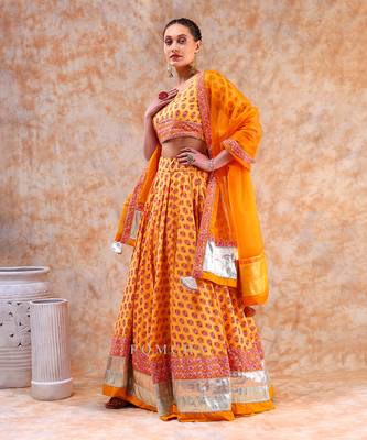 Dil Kash Yellow Lehenga Set 4