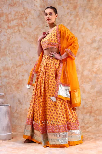 Dil Kash Yellow Lehenga Set