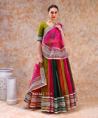 Dil Kash Multicolor Lehenga Set 1