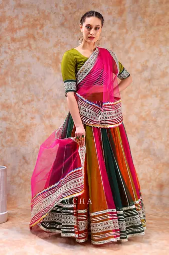Dil Kash Multicolor Lehenga Set