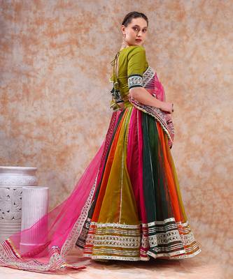 Dil Kash Multicolor Lehenga Set 4