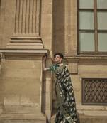 Green Banarasi Silk Zari Weaving Borde And Rich Pallu Saree With Blouse For Women