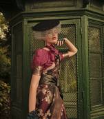 Maroon Banarasi Silk Zari Weaving Borde And Rich Pallu Saree With Blouse For Women