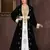 Black & White color Full Sleeves Handmade Moroccan Kaftan 
