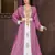 Wine & White color Full Sleeves Handmade Moroccan Kaftan 