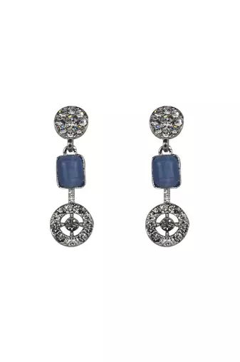 Light blue stone necklace set