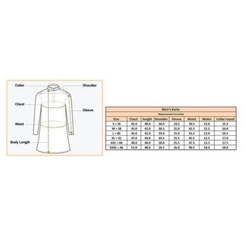 Blue plain cotton silk men-kurtas 5