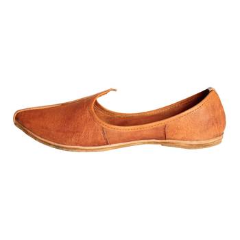 Terracotta leather men's jodhpuri mojaris 1