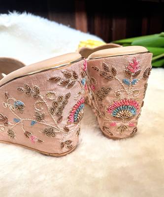 Blush pink wedges 3