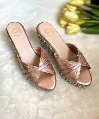 Rose gold wedges 1