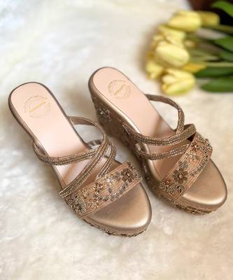 Antique embroidered wedges 2