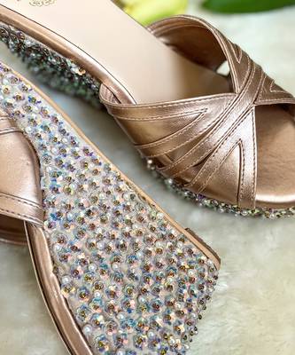 Rose gold wedges 3