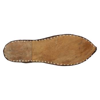 Holed amber leather men's jodhpuri mojaris 3