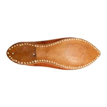 Terracotta leather men's jodhpuri mojaris 2