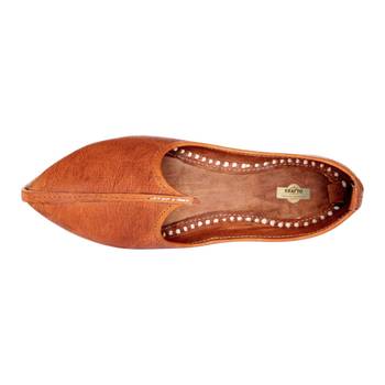 Terracotta leather men's jodhpuri mojaris 3