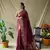 Maroon Soft Silk Weaving Jacquard Jari Ethnic Partywear Saree