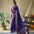 Voilet Soft Silk Weaving Jacquard Jari Ethnic Partywear Saree