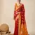 Red Zari Woven Cotton Silk Saree For Looks