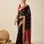 Black Zari Woven Cotton Silk Saree For Looks