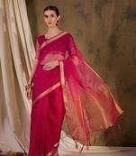 Pink Look Organza Silk Ethnic Looks Festive Wear Traditional Looks Girlish Saree
