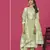 Pista colour resham baadla work for graceful festive wear ethnic salwar kameez