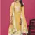 Yellow colour resham baadla work for graceful festive wear ethnic salwar kameez