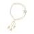 I jewels designer kundan pearl hanging bhaiya bhabhi lumba rakhi
