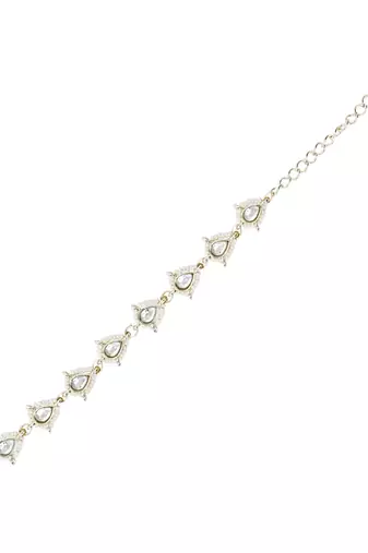 I jewels designer kundan pearl hanging bhaiya bhabhi lumba rakhi