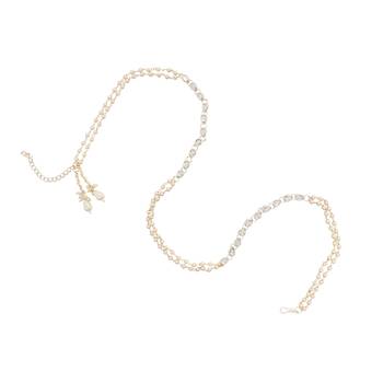 I jewels designer kundan pearl hanging bhaiya bhabhi lumba rakhi 4