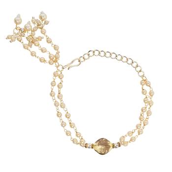 designer kundan pearl hanging bhaiya bhabhi lumba rakhi 3