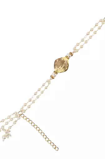 designer kundan pearl hanging bhaiya bhabhi lumba rakhi