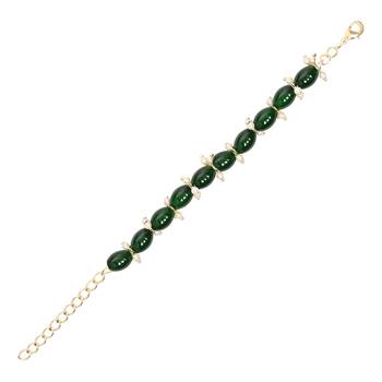 I jewels designer pearl hanging bhaiya bhabhi lumba rakhi 4