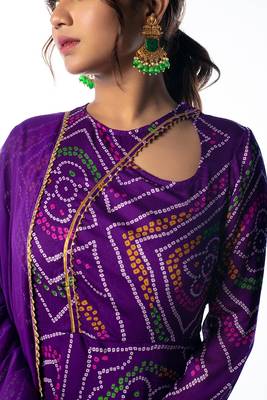 Mulberry bandhej anarkali 5