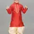 embroidery work maroon dupion silk kurta and patiyala set for boys