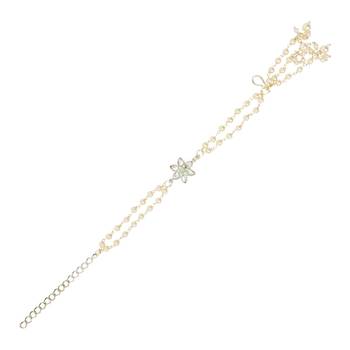 I jewels designer kundan pearl hanging bhaiya bhabhi lumba rakhi 5