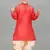 Nfc creation embroidery work red dupion silk kurta and patiyala set for boys