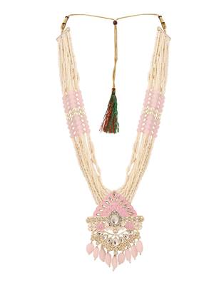 Anikas creation pink jewellery set for timeless elegance 4