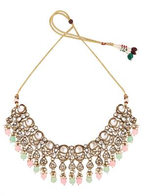 Anika's creation pink jewellery set for timeless beauty 4