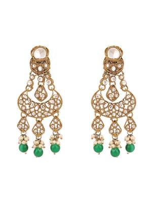 Explore elegance with anika's creation green jewellery set 5