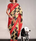 Yellow Banarasi Silk Zari Weaving Border And Rich Pallu Saree With Blouse For Women