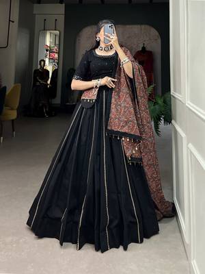 Women's Navaratri Special Cotton Lehenga Choli Set 1